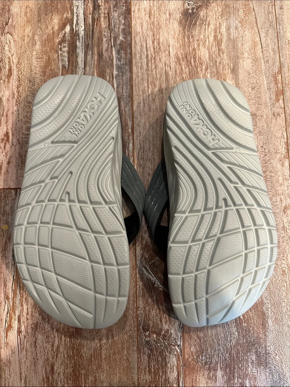 Hoka One One Unisex Slate Gray Flip-Flop Sandals